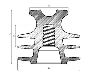 AerialGuard® Pin Insulator - Polymeric (Tie-Top)